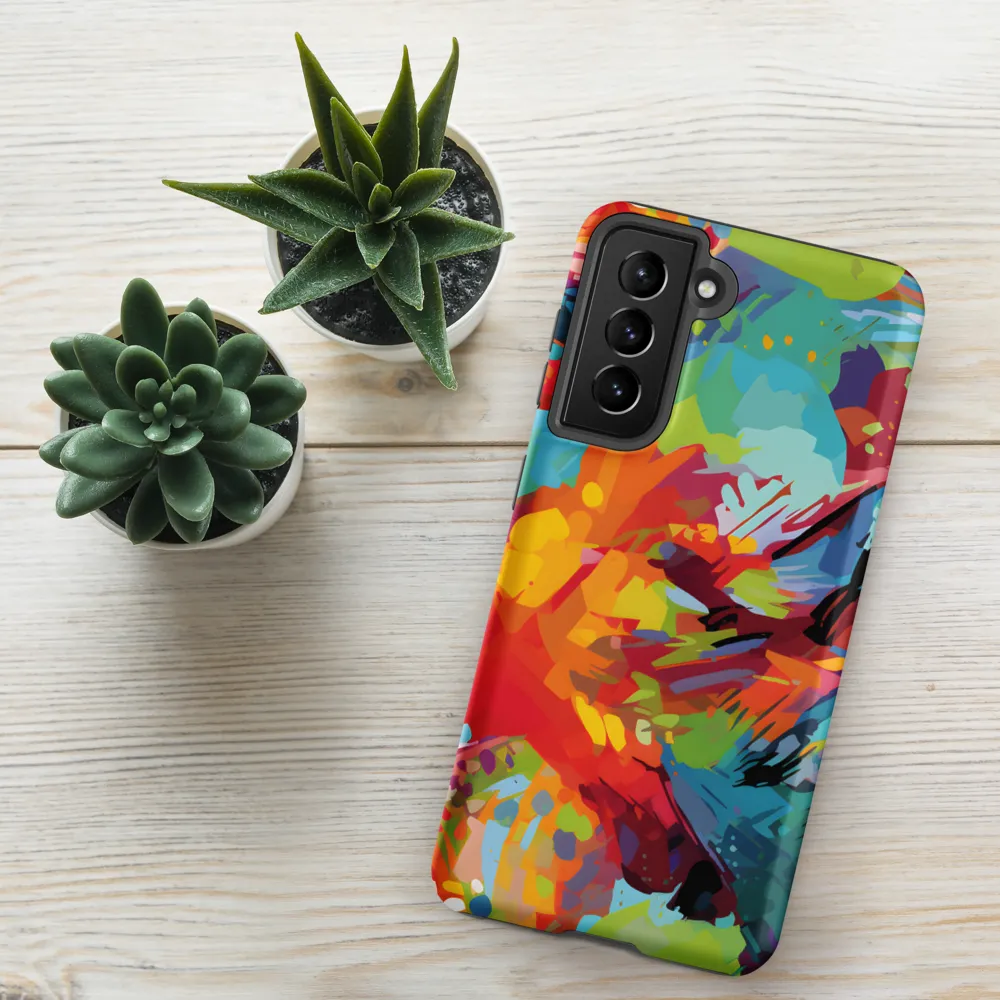 Colorful Lizard: An Abstract Adventure | Phone Case |  S21 FE | Tough Case | Matte