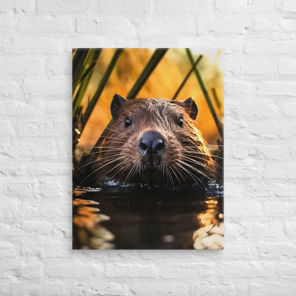 Beaver Serenity: A Natural Portrait | Canvas | 24″×32″