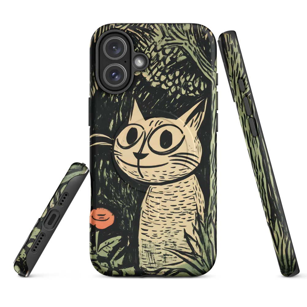 Whimsical Cat in the Forest