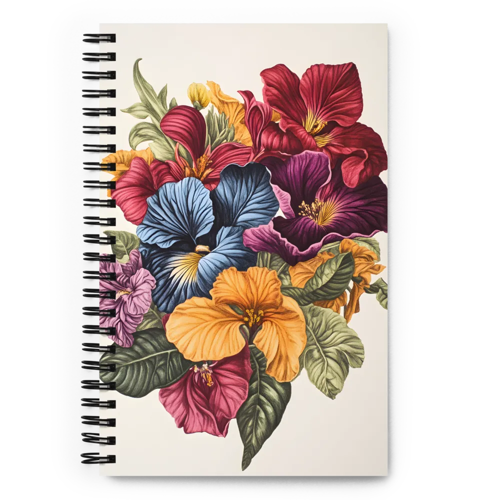 Floral Symphony in Color | Spiral Notebook