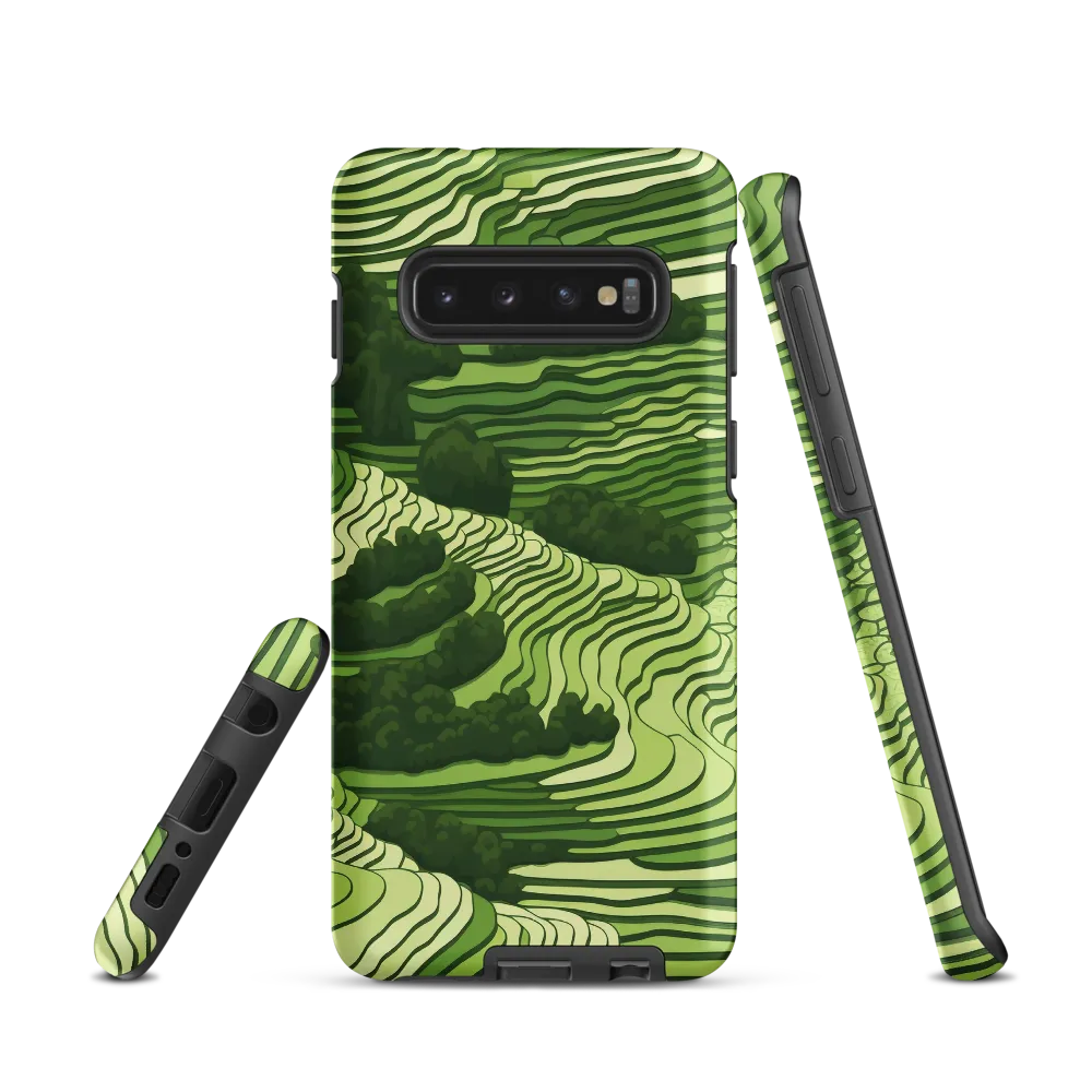 Waves of Green: An Abstract Landscape