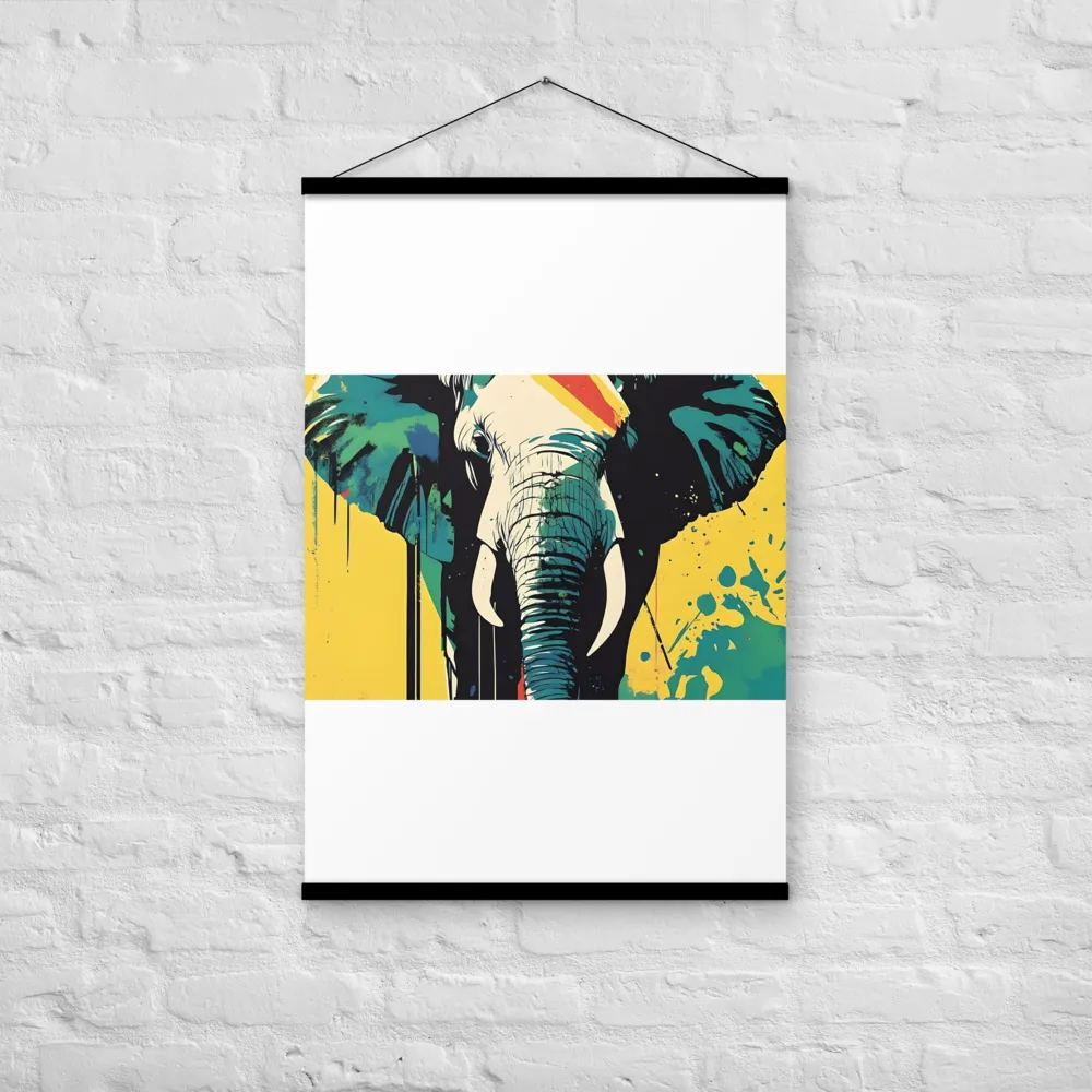 Elegance of the Wild: A Colorful Harmony | Poster With Black Wood Hanger | 24″×36″