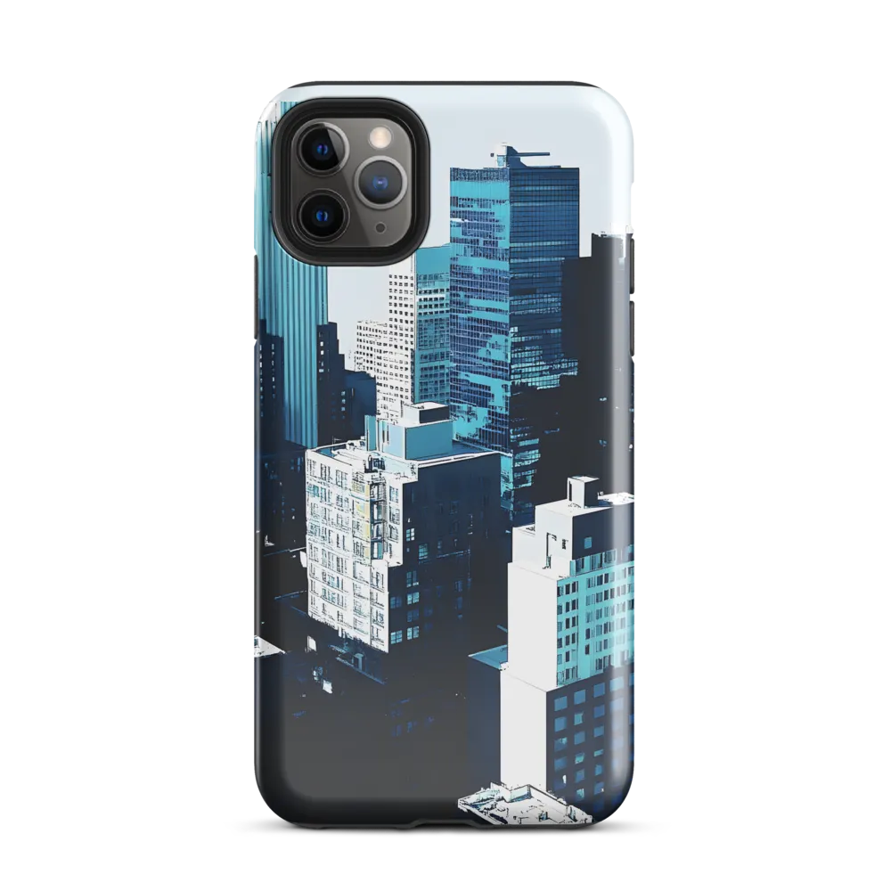 Urban Serenity: A Minimalist Cityscape | Phone Case |  11 Pro Max | Tough Case | Glossy