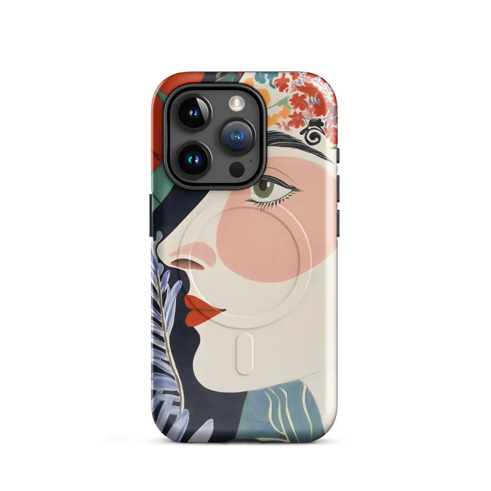 Floral Serenade: A Modern Portrait