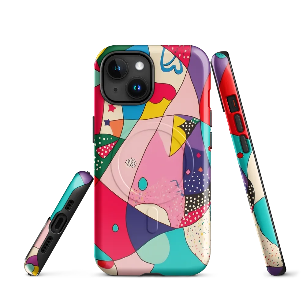 Playful Geometry in Color | Phone Case |  15 | MagSafe® Tough Case | Glossy