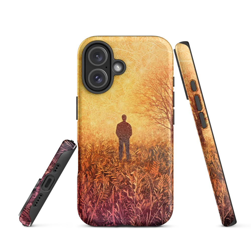 Contemplation in a Surreal Landscape | Phone Case