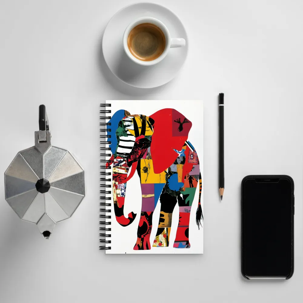 The Colorful Majesty of the Elephant | Spiral Notebook