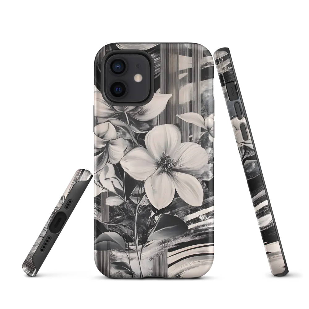 Ethereal Bloom: A Dance of Monochromes