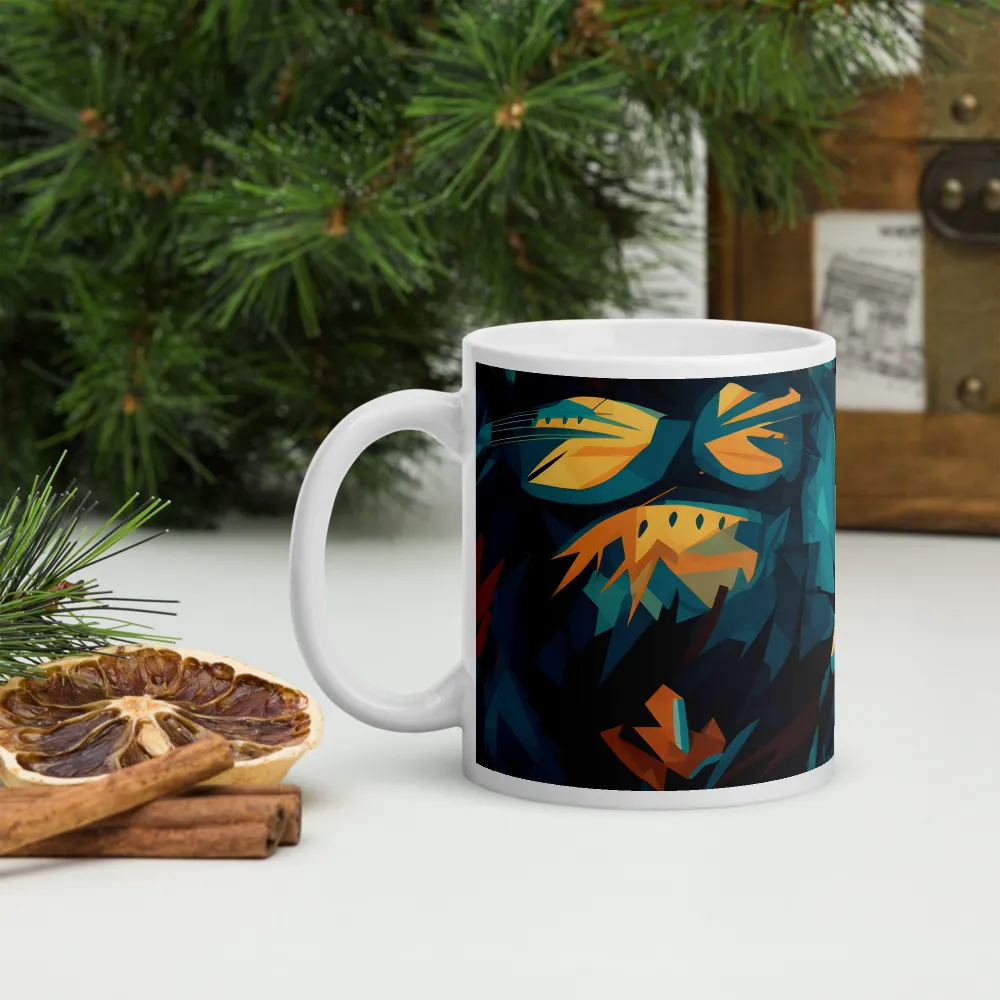 Wild Fusion: The Abstract Wolf | Mugs | Multiple Sizes & Colors