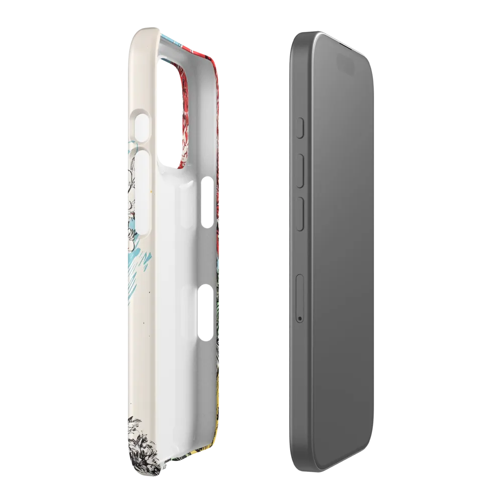 Floral Symphony in Bold Colors | Phone Case |  16 Pro | Snap Case | Matte