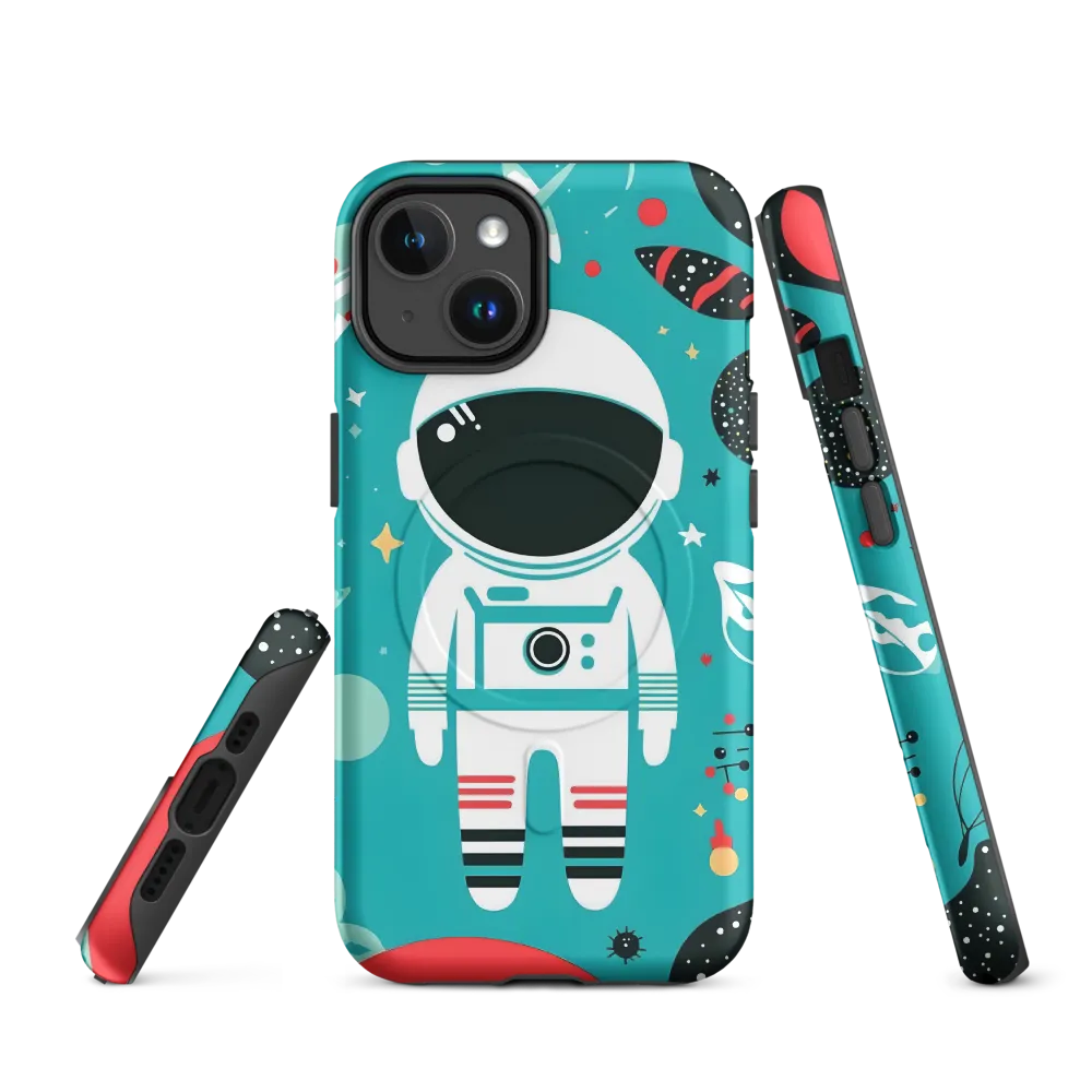 Whimsical Astronaut in Cosmic Wonderland