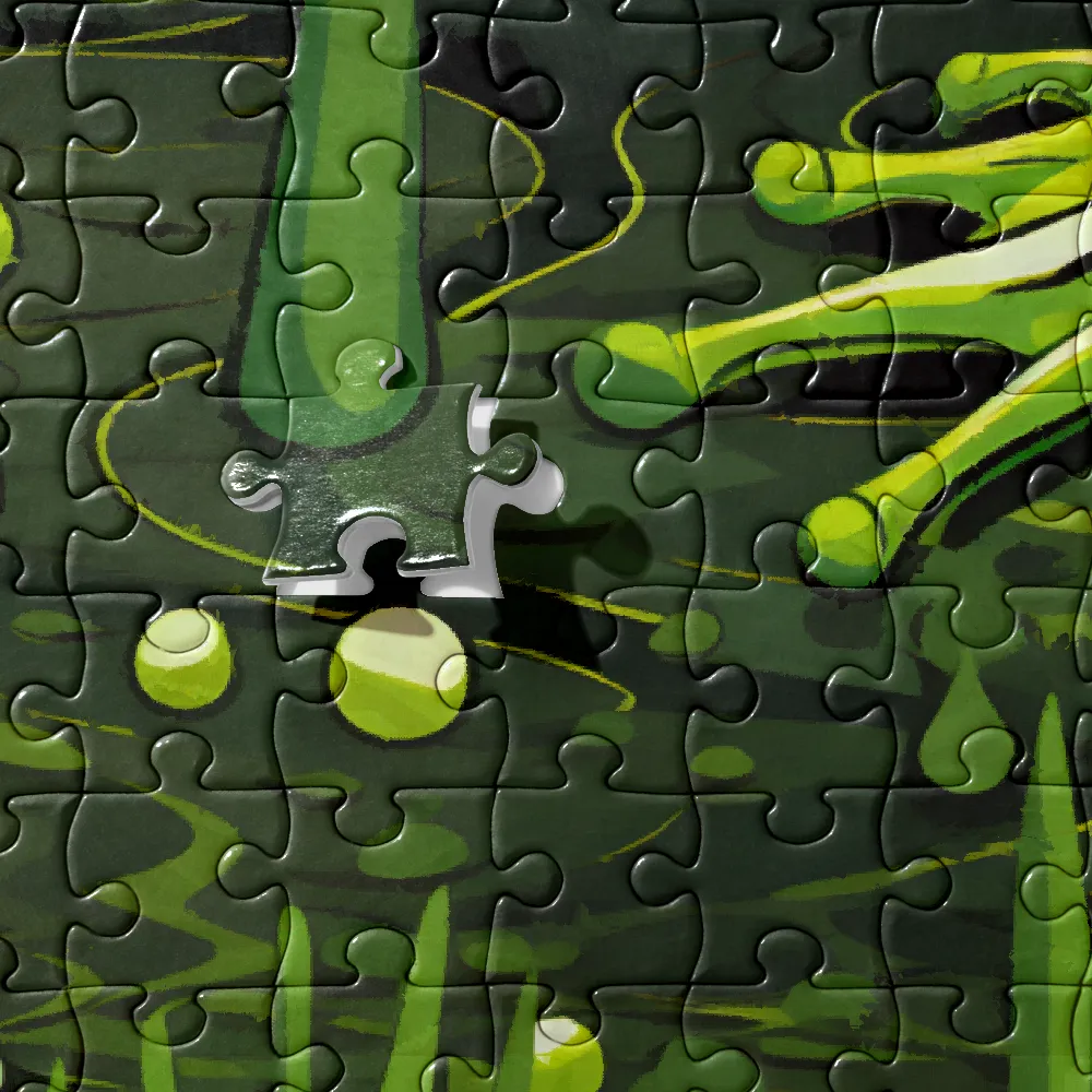 Green Harmony: Life Beneath the Surface