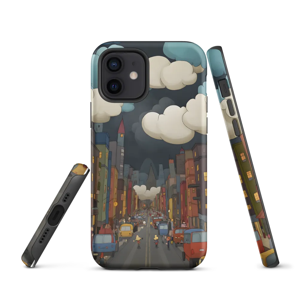 Urban Symphony: A City Awakens at Dusk | Phone Case |  12 | Tough Case | Matte