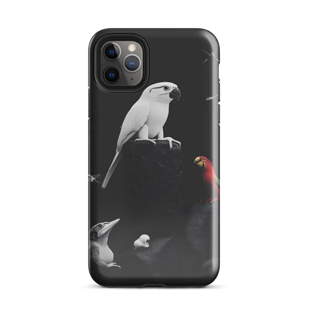 Harmony in Monochrome: A Surreal Assembly of Nature | Phone Case |  11 Pro Max | Tough Case | Glossy