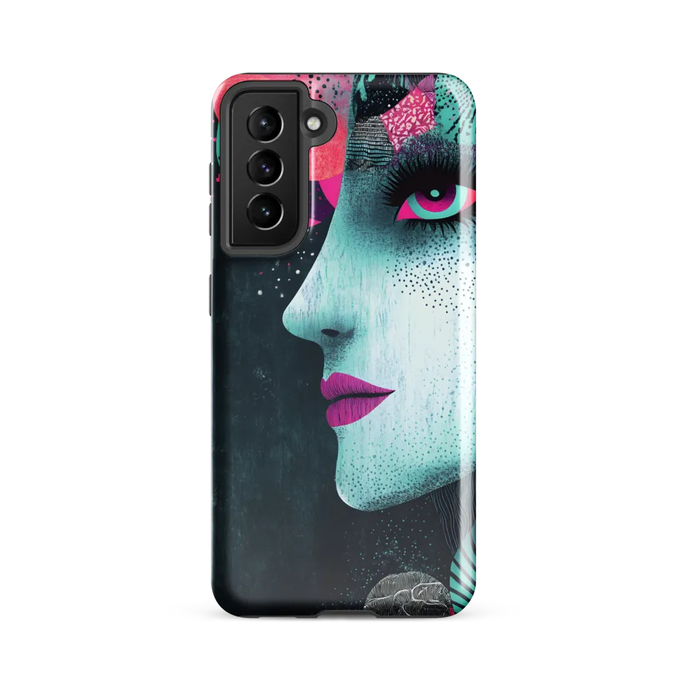 Mystical Beauty in Blue and Pink | Phone Case |  S21 FE | Tough Case | Glossy