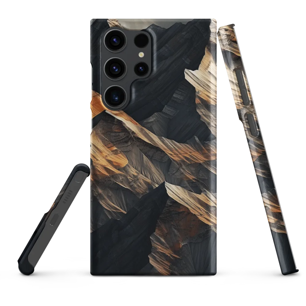 Ethereal Peaks: A Dance of Light and Shadow | Phone Case |  S23 Ultra | Snap Case | Matte