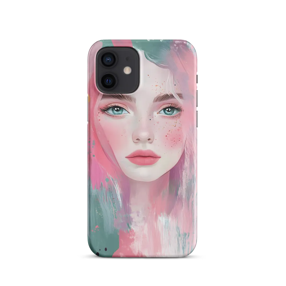 Dreamy Serenity: A Contemporary Portrait | Phone Case |  12 | Snap Case | Matte