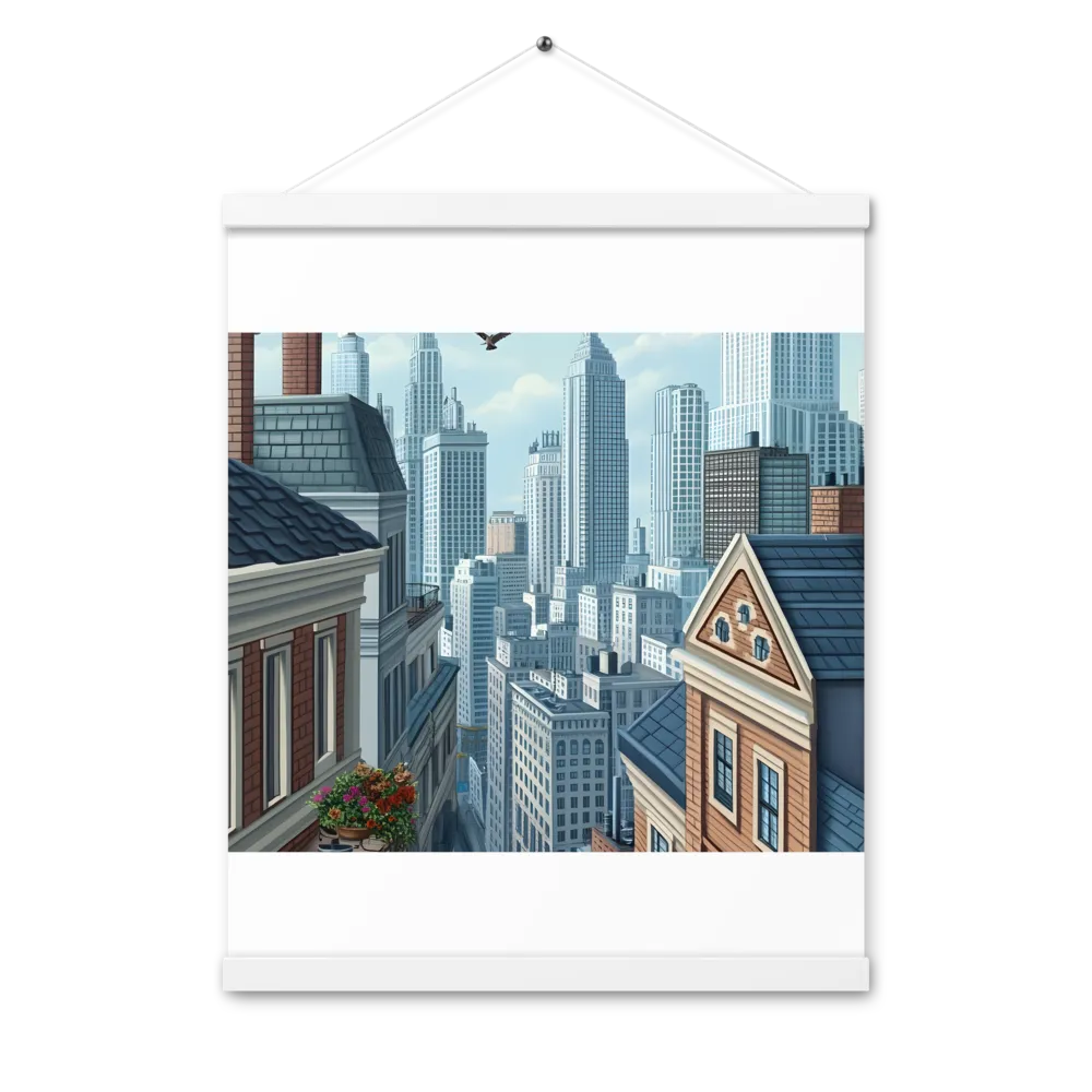 Urban Symphony | Poster With White Wood Hanger | 16″×20″
