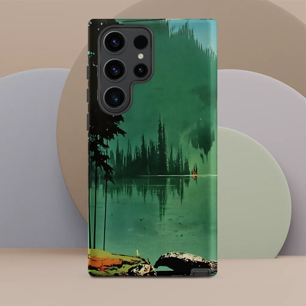 Serenity Reflected: A Tranquil Lake Scene