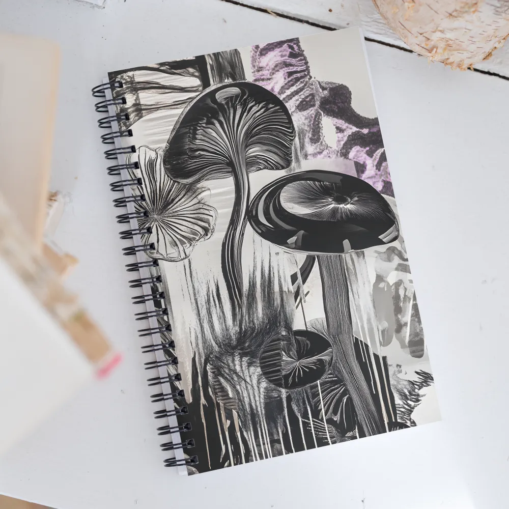 Mystical Mushroom Symphony | Spiral Notebook