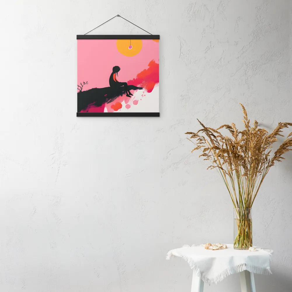 Whispers of the Sun | Poster With Black Wood Hanger | 16″×16″