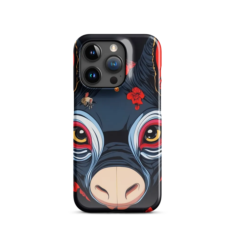 Mystical Bull with Floral Motifs