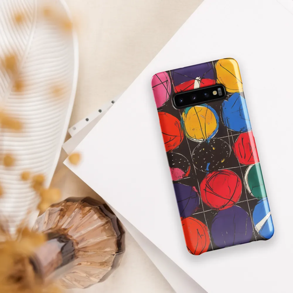 Colorful Circles in Abstract Harmony | Phone Case |  S10 Plus | Snap Case | Glossy