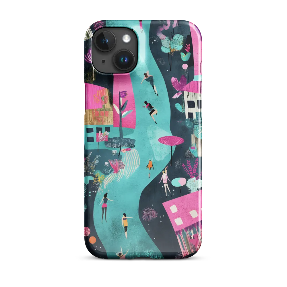 Whimsical Journey Through a Vibrant Landscape | Phone Case |  15 Plus | Snap Case | Glossy