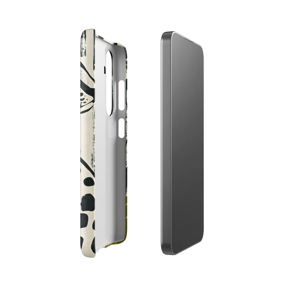 Leopard in Silhouette: A Modern Appeal | Phone Case |  S24 | Snap Case | Matte