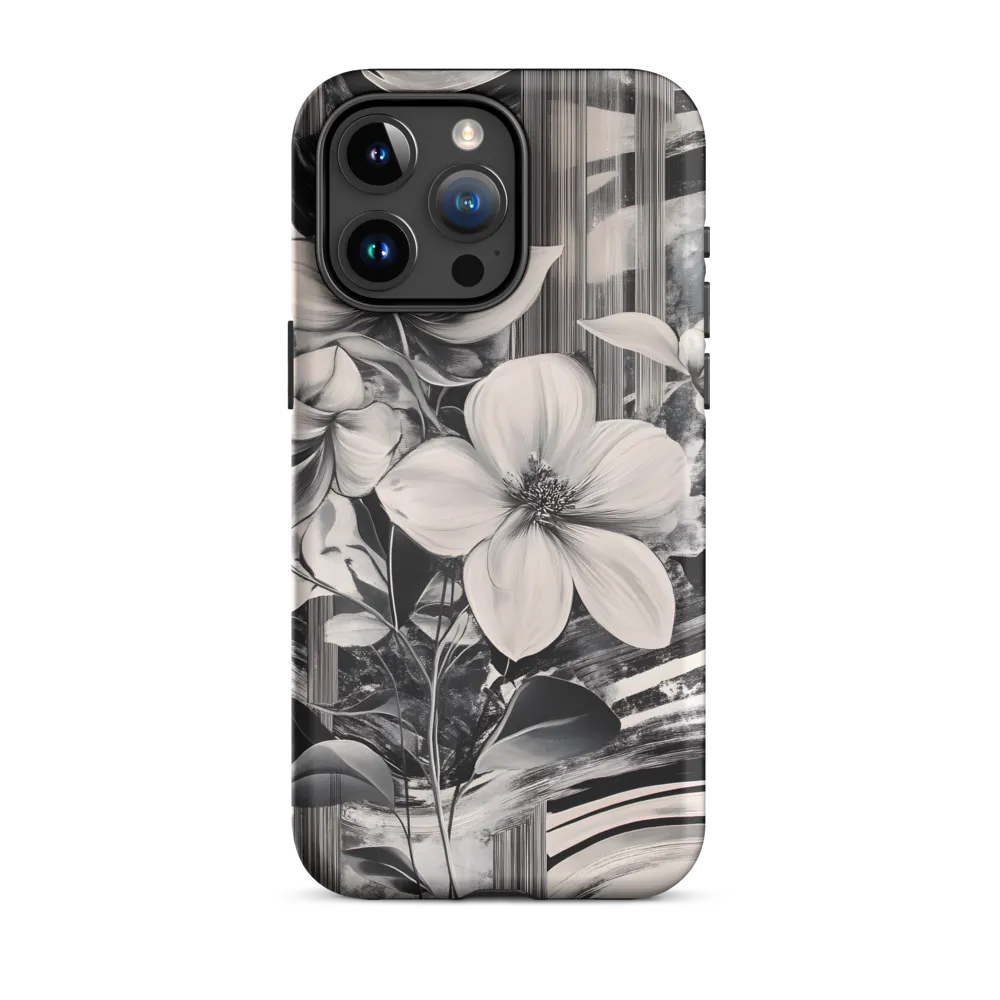 Ethereal Bloom: A Dance of Monochromes