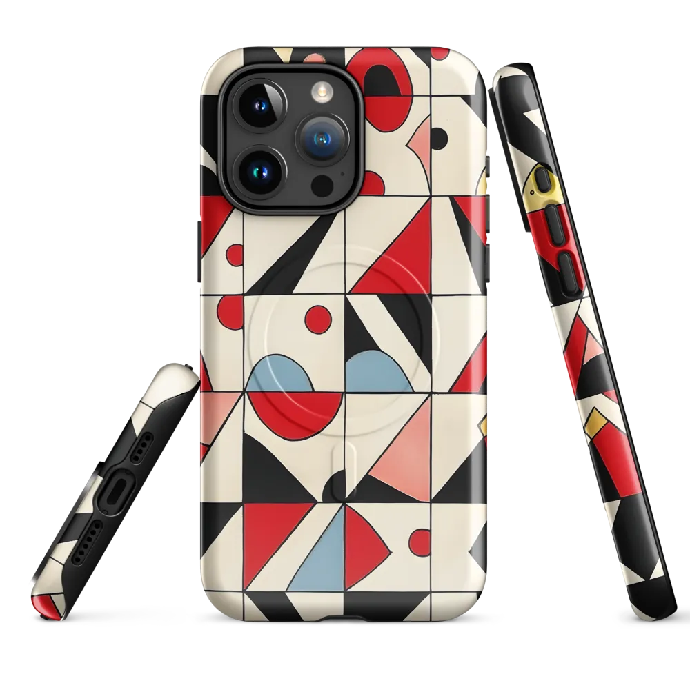 Dynamic Geometric Harmony | Phone Case |  15 Pro Max | MagSafe® Tough Case | Glossy