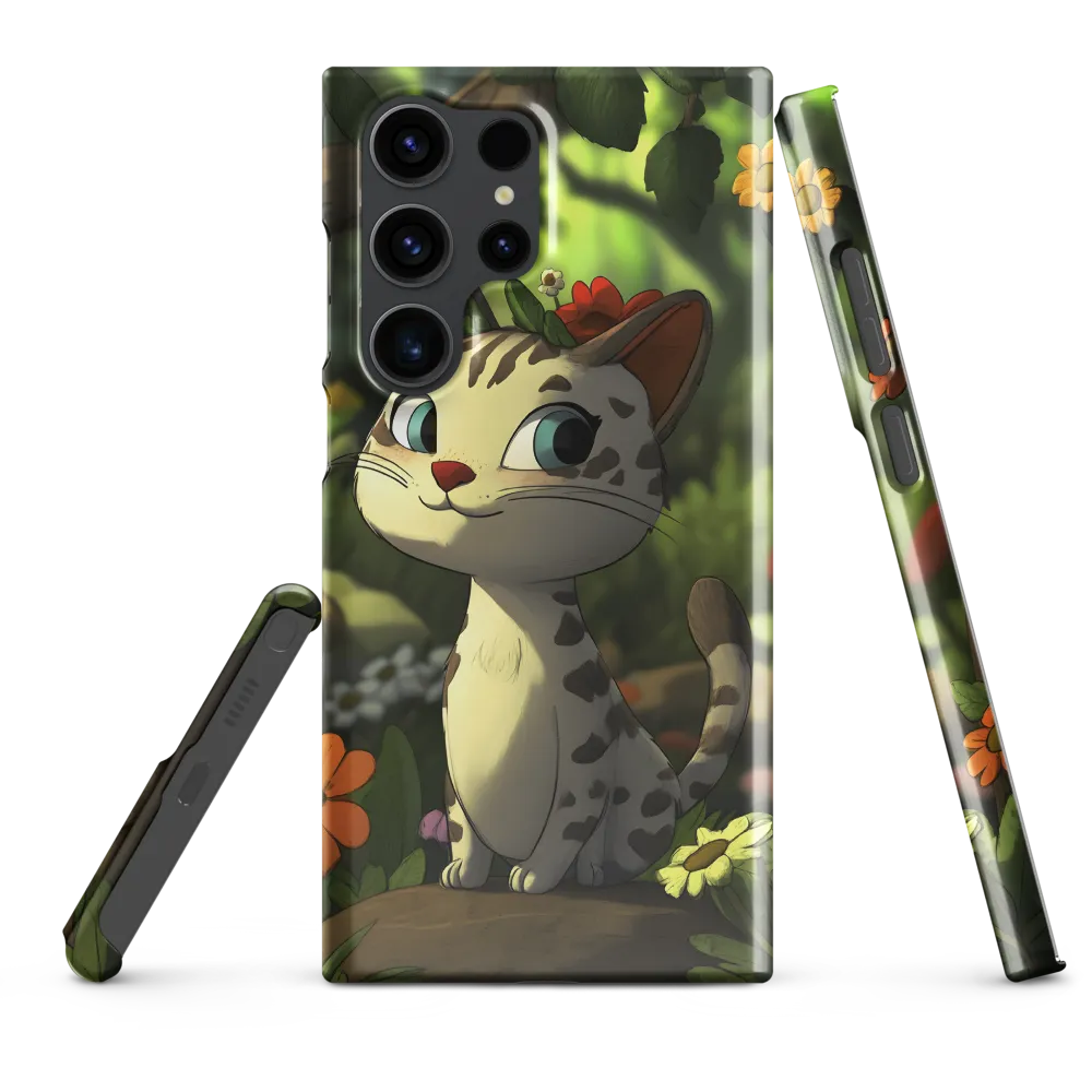 Whimsical Forest Cat | Phone Case |  S23 Ultra | Snap Case | Glossy
