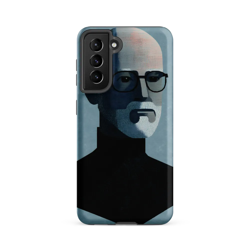 Minimalist Portrait of a Modern Man | Phone Case |  S21 FE | Tough Case | Matte