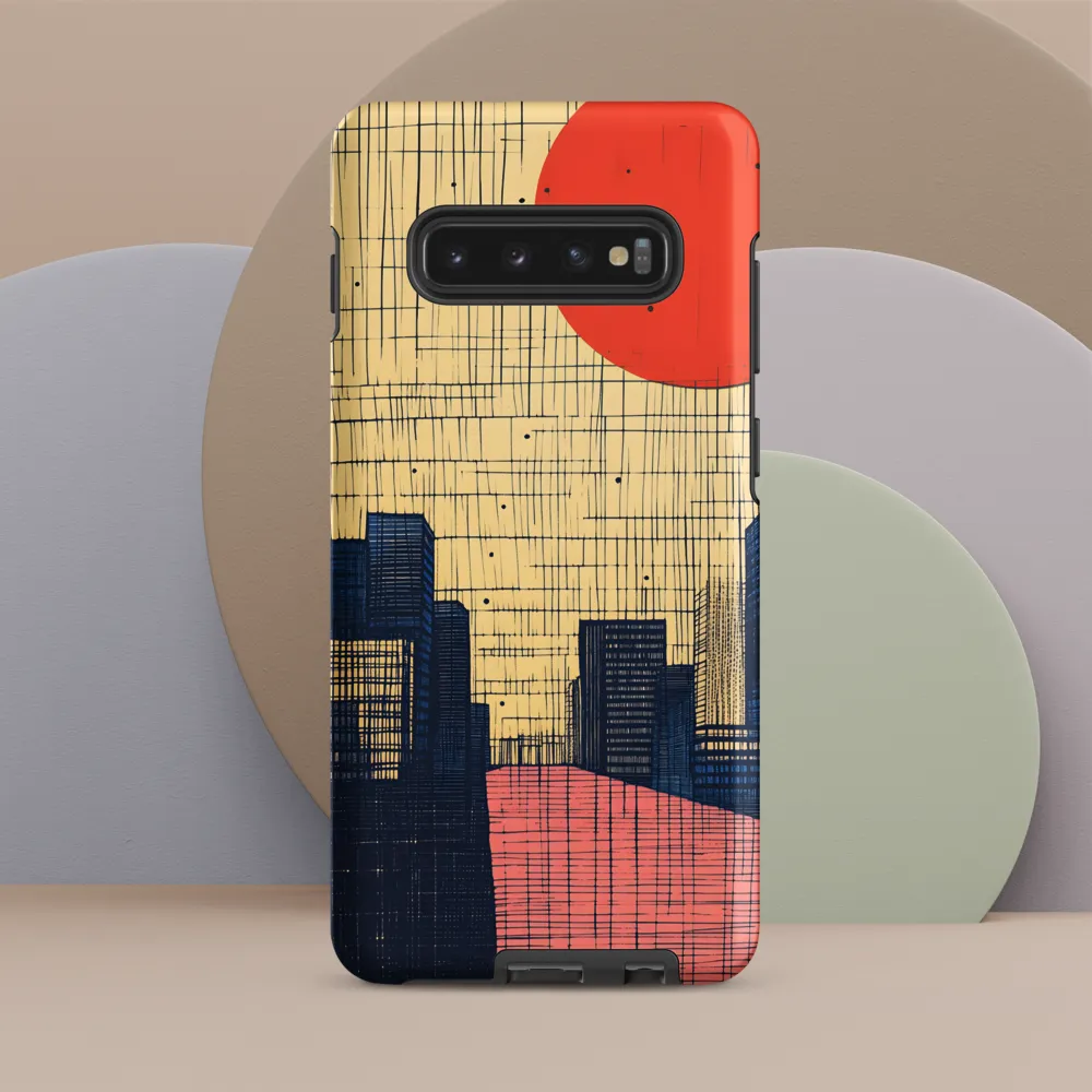 Urban Echoes: A Minimalist Cityscape