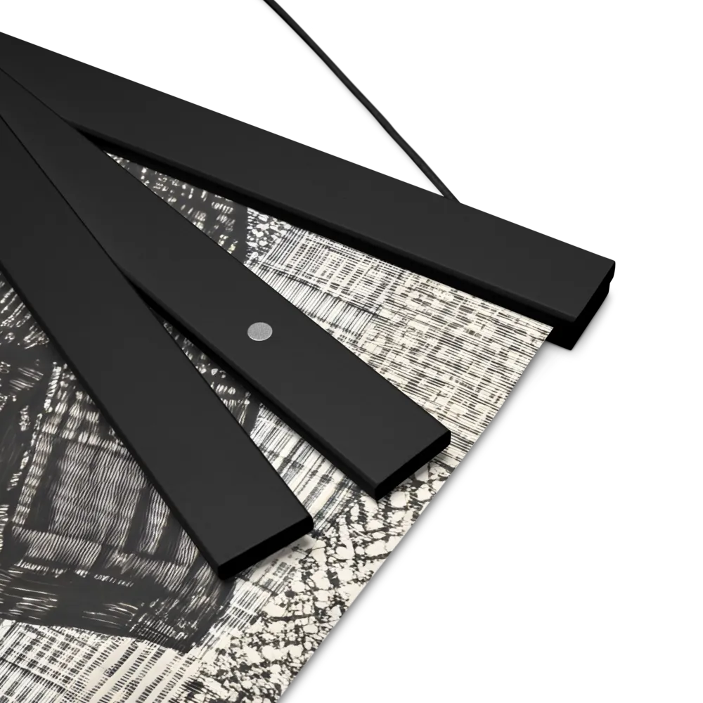 Urban Reflections: A Shopping Narrative | Poster With Black Wood Hanger | 12″×12″