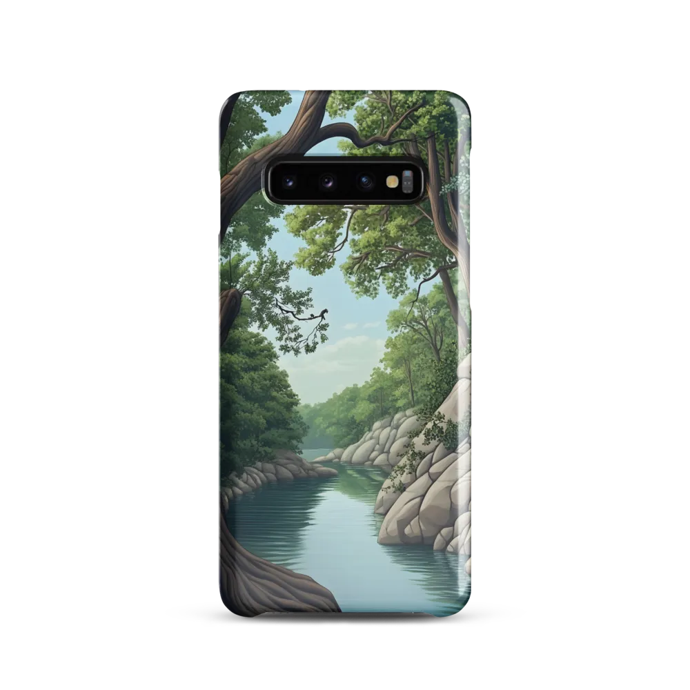Tranquil Reflections: A Serene River Landscape