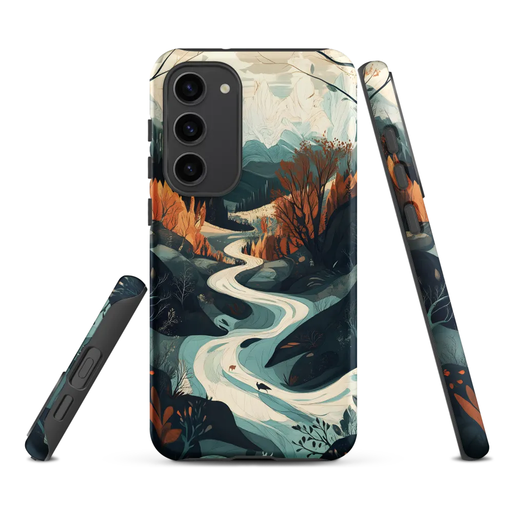 Winding Serenity: A Digital Landscape