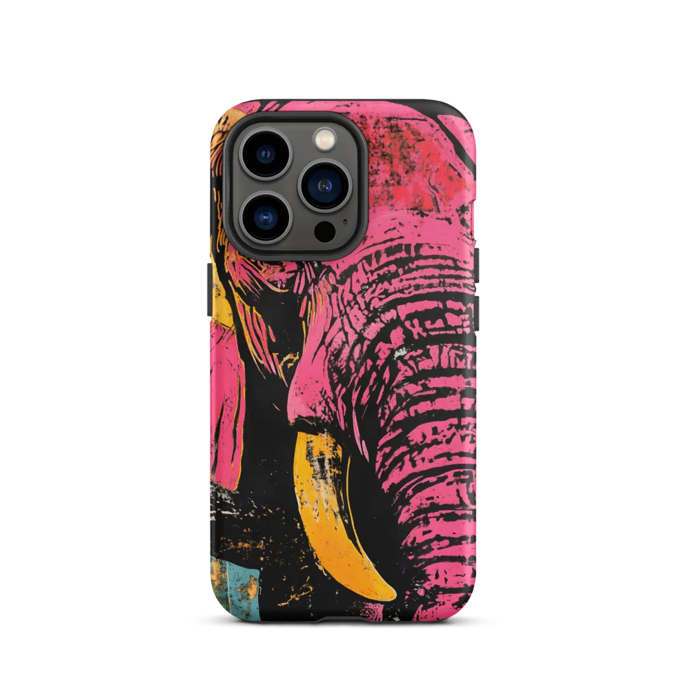 Bold Encounter: The Vibrant Elephant | Phone Case |  13 Pro | Tough Case | Matte