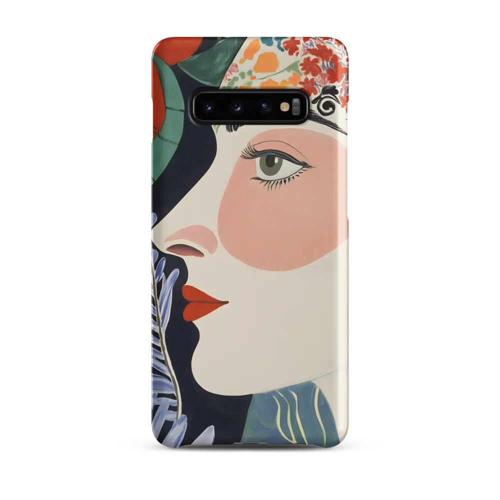Floral Serenade: A Modern Portrait