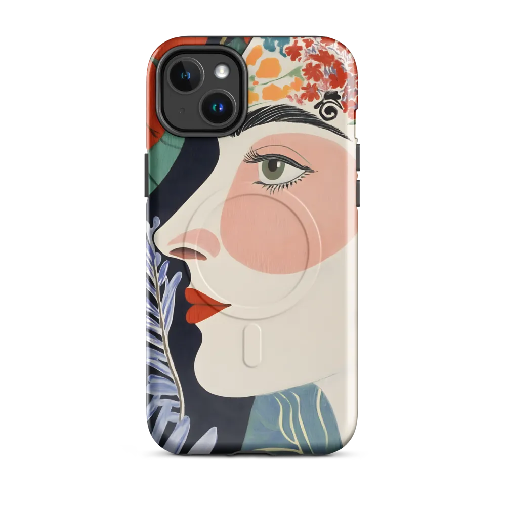 Floral Serenade: A Modern Portrait