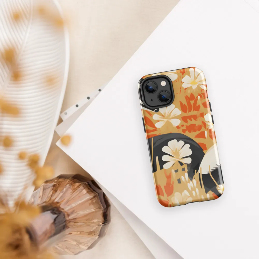 Whimsical Badgers in Bloom | Phone Case |  14 | Tough Case | Glossy