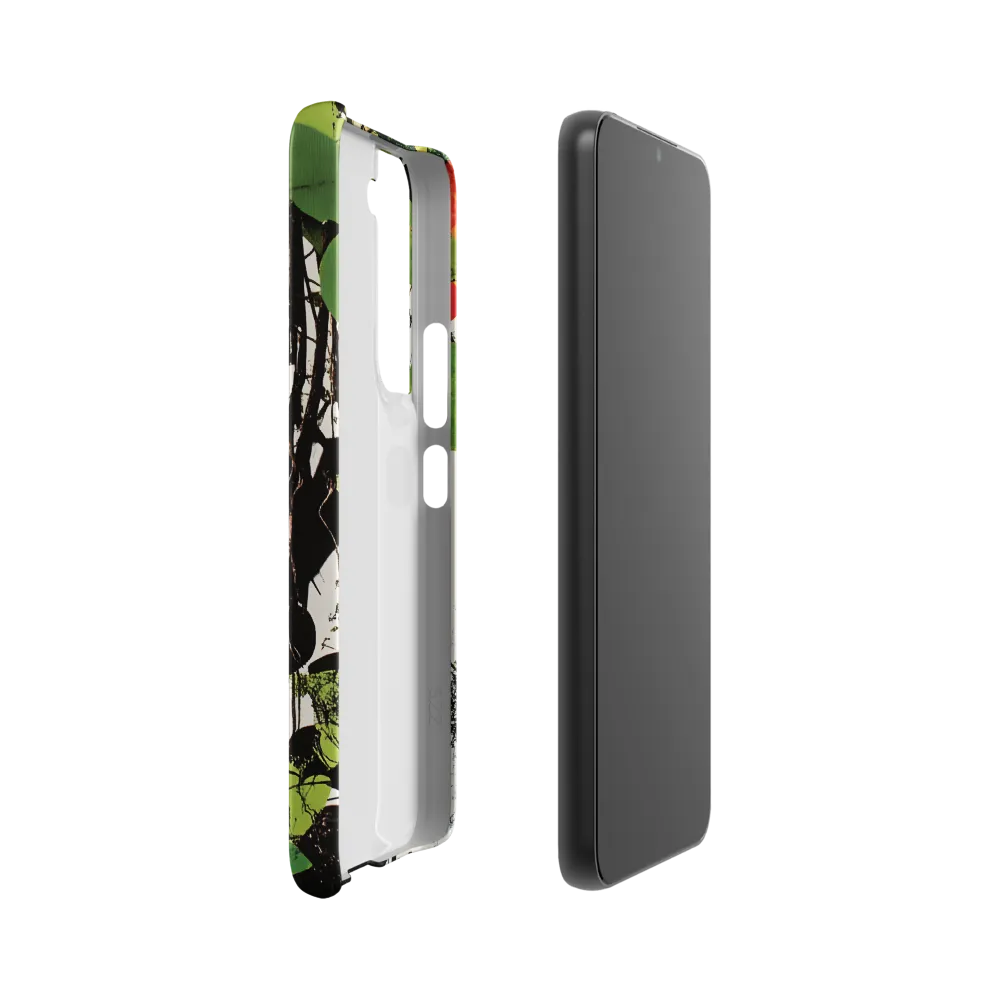 Nature's Geometry: A Contemporary Collage | Phone Case |  S22 | Snap Case | Matte