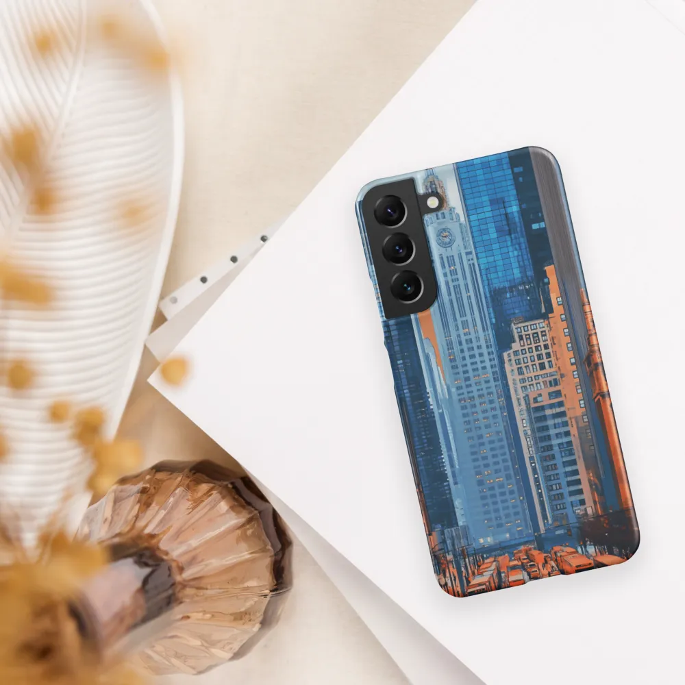 Urban Symphony in Blue and Orange