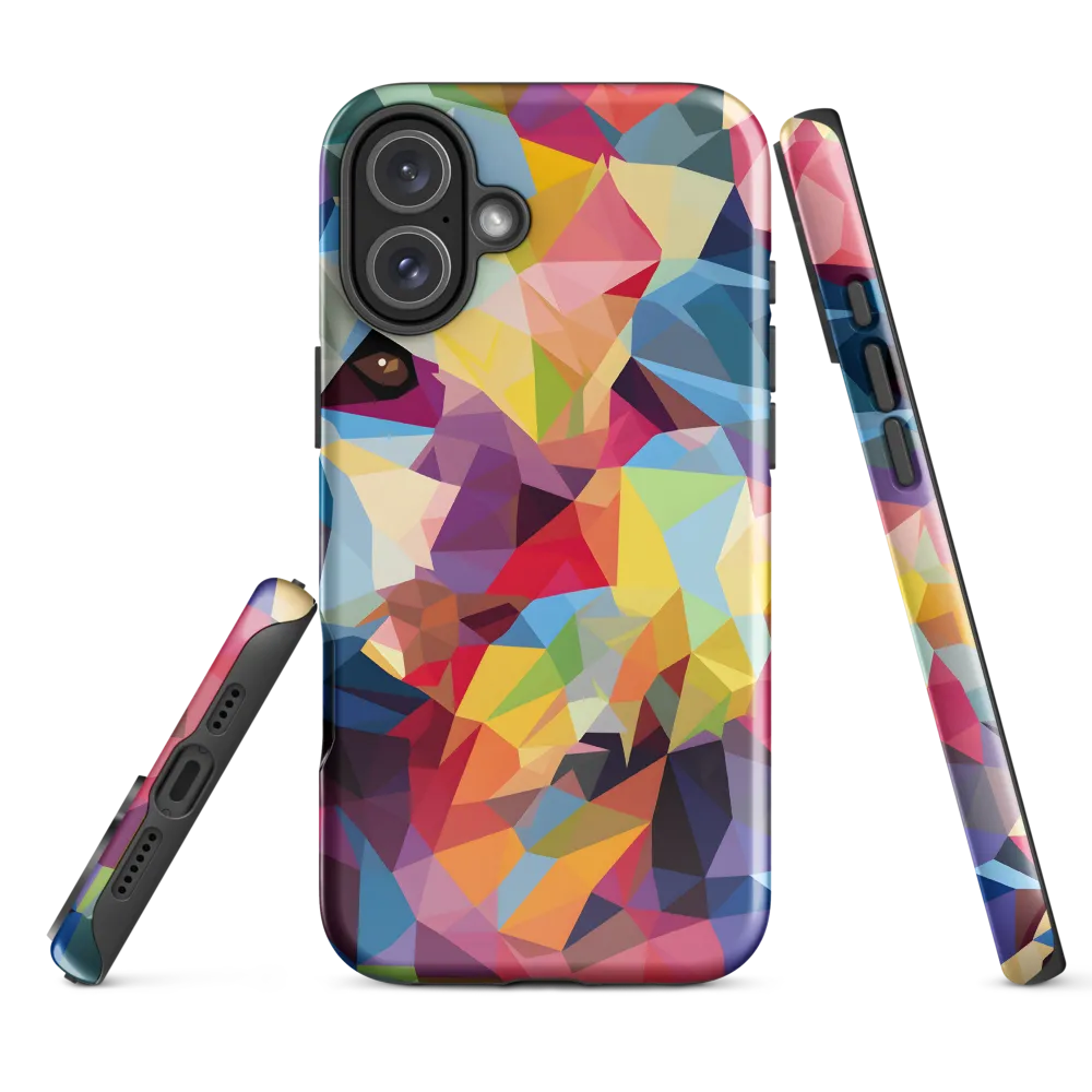 Playful Geometry: The Bear's Face | Phone Case |  16 Plus | Tough Case | Glossy