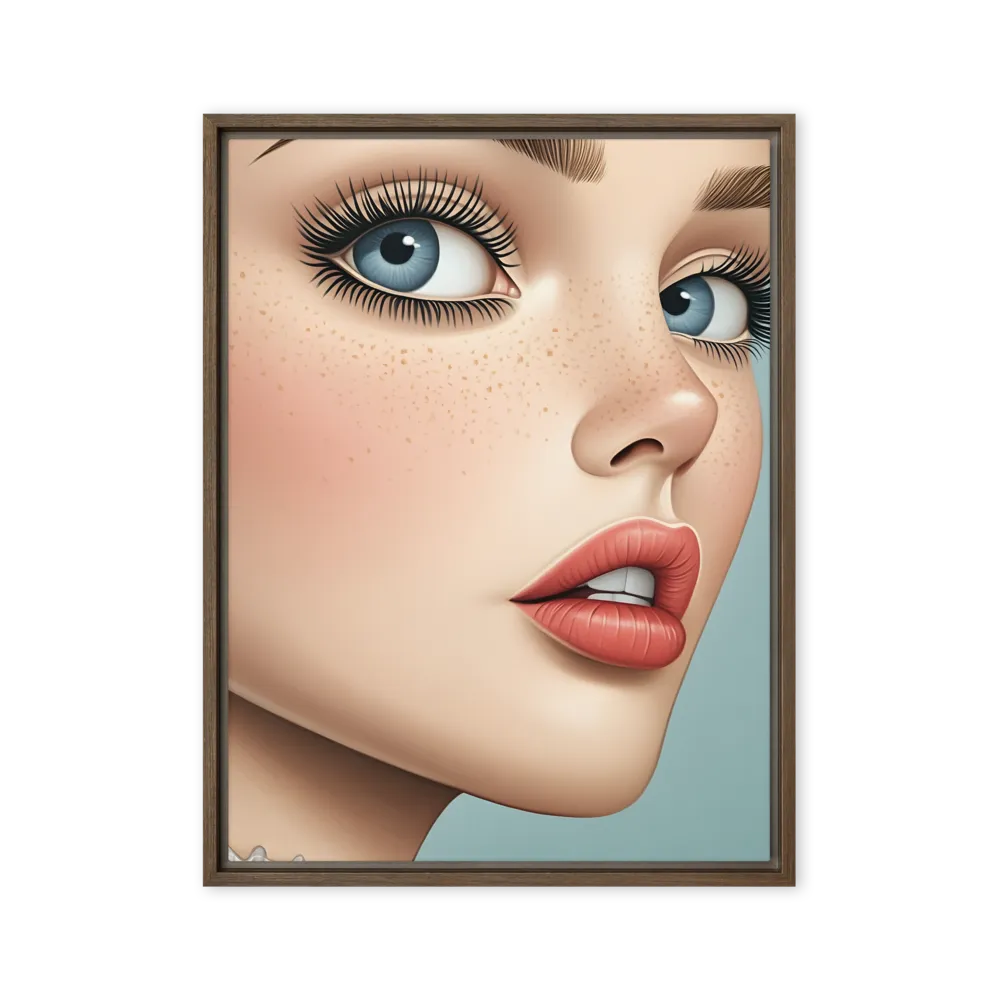 Intriguing Elegance | Canvas with Brown Frame | 24″×32″