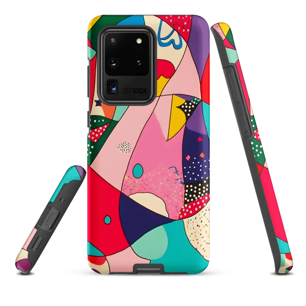 Playful Geometry in Color | Phone Case |  S20 Ultra | Tough Case | Matte
