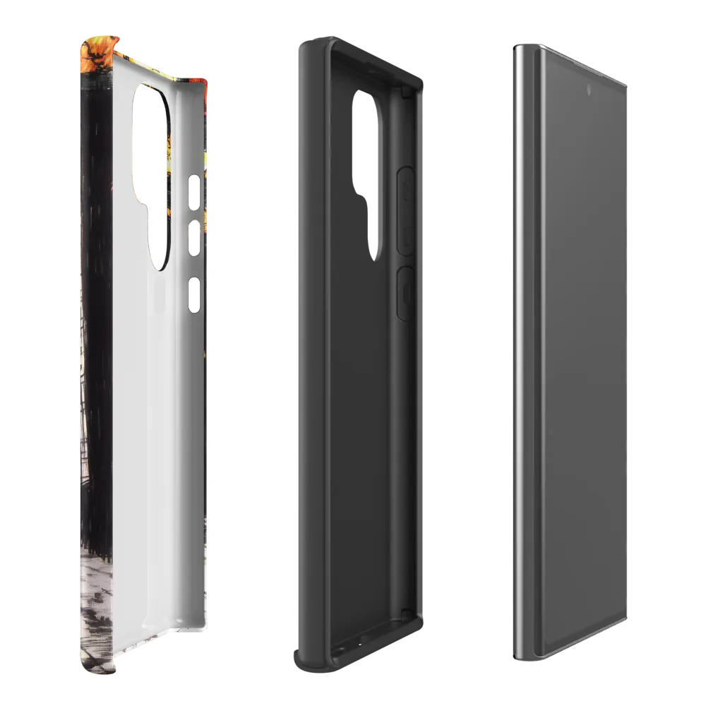 Eclipsed Cityscape | Phone Case |  S22 Ultra | Tough Case | Matte
