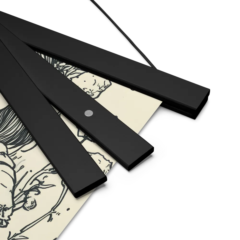 A Young Guardian of Nature | Poster With Black Wood Hanger | 10″×10″