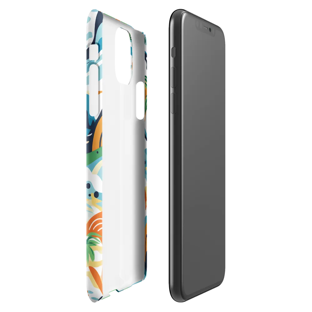 Abstract Tropical Landscape | Phone Case |  11 Pro Max | Snap Case | Glossy