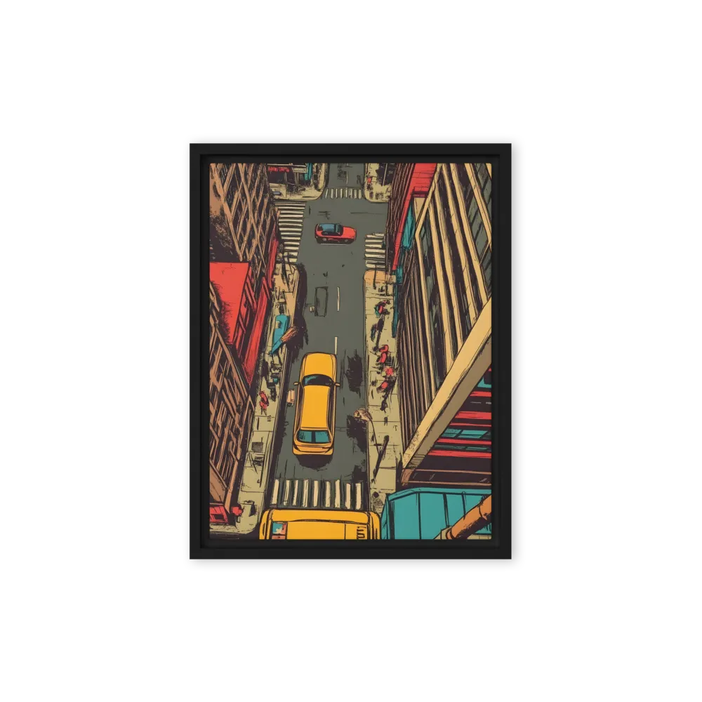 Urban Symphony | Canvas with Black Frame | 9″×12″